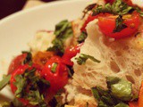 Leftovers, Remnants & Carb City Salad | Blistered Cherry Tomato & Herb Panzanella
