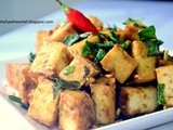 Pan Fried Tofu with Garlic, Salt and Herbs