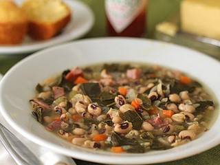 Black-Eyed Pea and Collard Green Soup