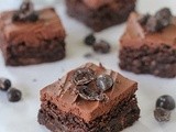 Chocolate-Espresso Cream Cheese Frosted Brownies