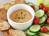 Roasted Red Pepper and Gorgonzola Dip