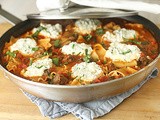 Skillet Lasagna with Sausage and Spinach