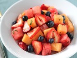 Summer Fruit Salad with Lime-Mint Syrup