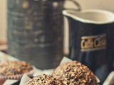 Not Settling for Sawdust [Coconut Red Quinoa Muffins with Sour Cherries and Pecans]