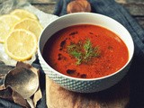 Speedy Meatless Monday [Caramelized Fennel, Roasted Garlic and Tomato Soup with Lemon]