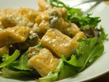 Sweet Potato Gnocchi with Walnut-Blue Cheese Sauce