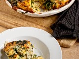 The Breakfast Curse [Aged Cheddar, Spinach & Arugula Strata]