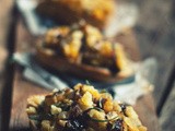 Vegetable Kaleidoscope [Caramelized Onion, Butternut Squash & Apple Toasts]