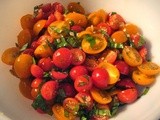 Cherry Tomato Salad with Garlic and Fresh Herbs, with Variations and Serving Suggestions