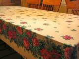 Christmas Sewing, Making an Oval Christmas Tablecloth, a Special Gift