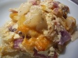 Ham and Potato Casserole is a great use for leftover ham, Gratin De Pommes De Terre St Jambon as adapted from Julia Child