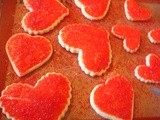  Painted Hearts  Cut Out Cookies for Valentine's Day Gift Giving