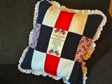 Sewing up a Patriotic Pillow Today to Mark the 2 yr. Anniversary of this Little Blog