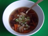 Green tea and Shitake mushroom soup