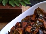 Naadan Chicken (Kerala Style Chicken Roast with Coconut Slices)