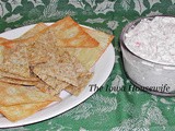 Creamy Crab Rangon dip with Wonton Chips