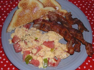 Scrambled eggs with Vegies