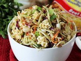 Asian Ramen Noodle Salad with Broccoli Slaw