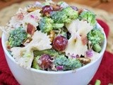 Broccoli Pasta Salad with Grapes