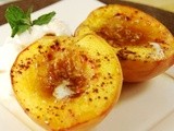 Brown Sugar Baked Peaches ~a Health{ier} Treat