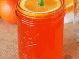 Easy Orange Slice Pumpkin Toppers for Mason Jar Halloween Drinks