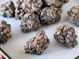 No-Bake Lumps of Coal {aka: Oreo Cocoa Krispie Treats Coal}
