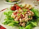 Strawberry Chicken Salad & Homemade Poppy Seed Dressing