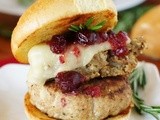 Turkey Burger with Dressing & Cranberry Sauce {aka: Holiday Burger}