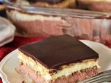 Vanilla & Chocolate No-Bake Eclair Dessert