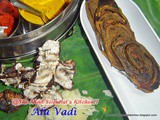 Alu Vadi or Taro Leaf Roll