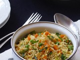 Carrot Rice with Spring Onions