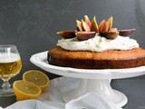 Lemon Beer Cake with Honey and Figs