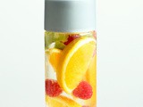 Orange and Raspberry Fruit Water