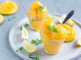 Vegan Mango Sorbet (Ready in 5 Min!)