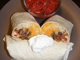 Baked Sweet Potato and Black Bean Burritos