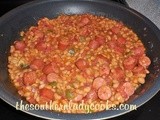Beans and franks with a twist