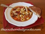 Chicken tortellini soup