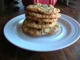Coconut, chocolate chip, oatmeal krispies