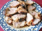 Grilled pork loin