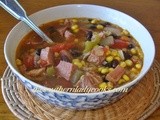 Ham and black bean soup