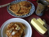 Nutty oat pancakes