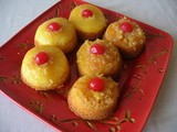 Pineapple upside down cupcakes