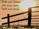 Sunday morning blessings