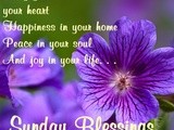 Sunday morning blessings