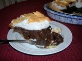 Sweet chocolate pie