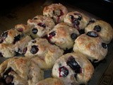 Yummy blueberry biscuits