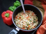 Bell Pepper Rice: Prettiness on a Plate