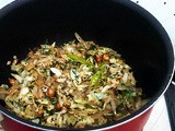 Cabbage and Peanuts Stir Fry