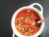 Microwaved Tomato Salsa, Desi Style