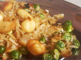 Peas and Cashew Fried Rice